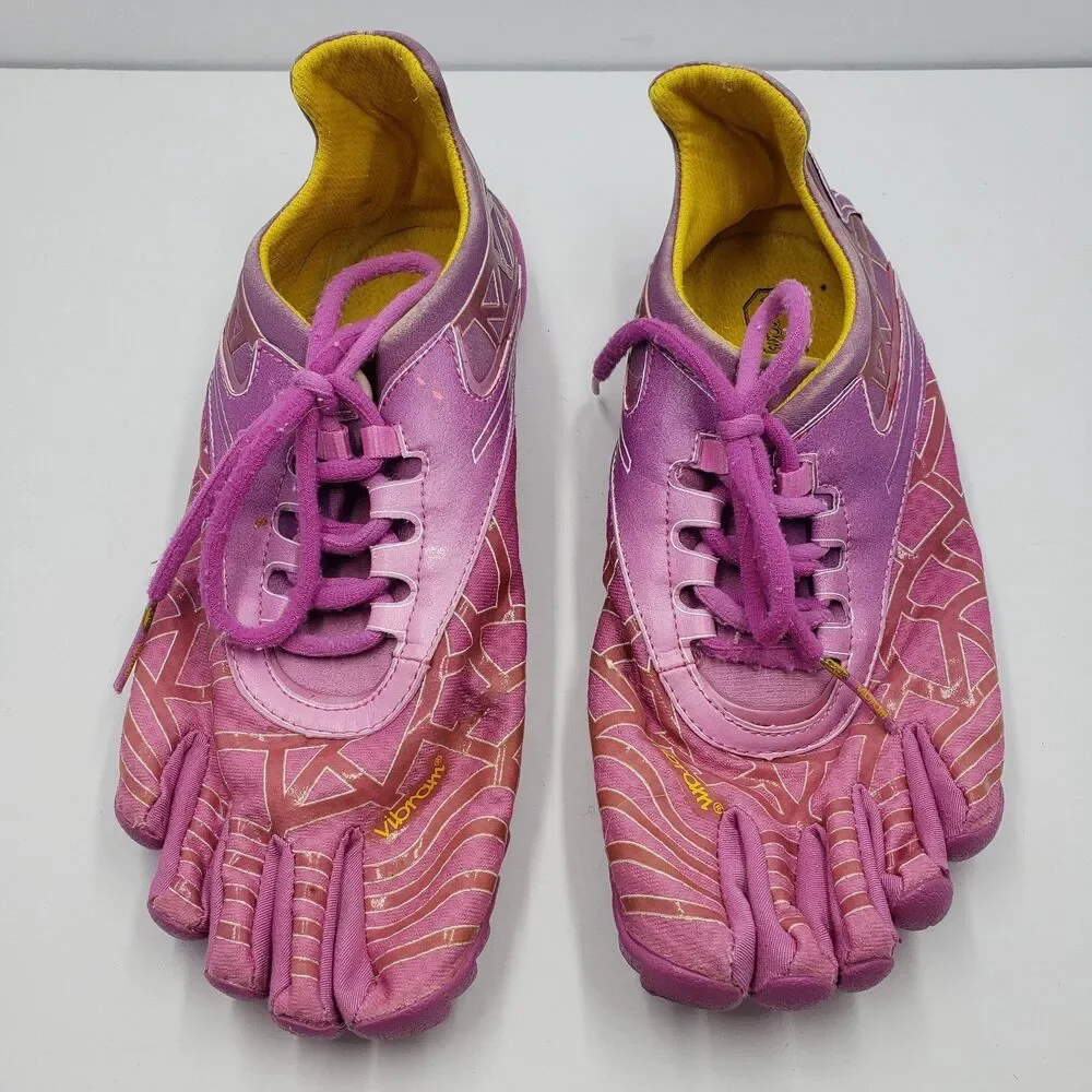 Vibram FiveFingers Shoes Womens 40 US 8.5 9 Pink Purple Minimalist Barefoot Run